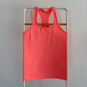 Lululemon SWIFTLY TECH RACE  tank top bright coral SZ 8